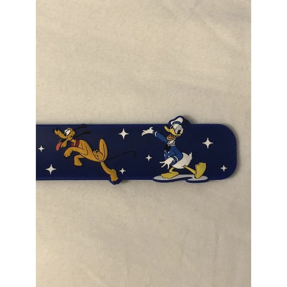 NEW Walt Disney Parks Mickey & Friends Slap Bracelet Minnie Donald Pluto Goofy‎